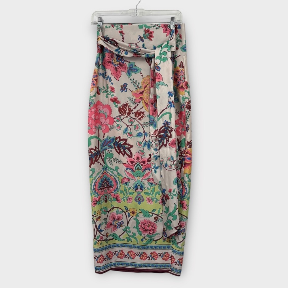 VICI Wrap Maxi Skirt in Floral Print Women’s Size S NWOT